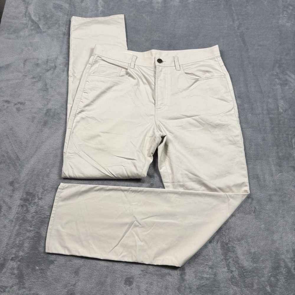 Onward Reserve Khaki 5 Pocket Performance Chino Lightweight Golf Pants 34x32